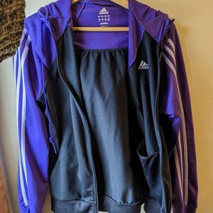 Women's Adidas full zipper workout jacket